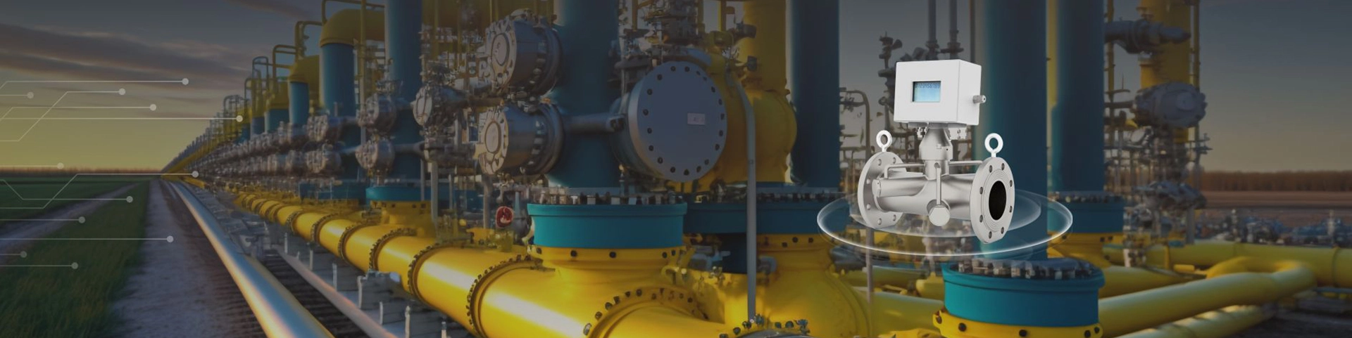 Medidor de flujo de gas natural